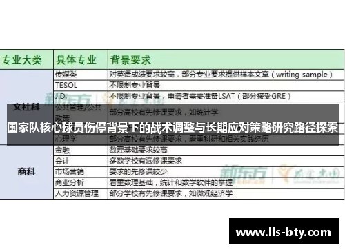 国家队核心球员伤停背景下的战术调整与长期应对策略研究路径探索